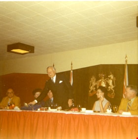 Governor General Roland Michener at civic luncheon, 19 November 1971 thumbnail