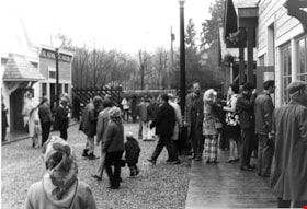 Visitors at opening of Heritage Village, November 1971 thumbnail