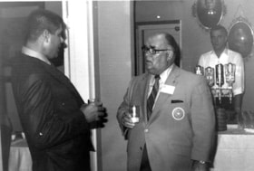 James Barrington and guest at reception, 5 August 1971 thumbnail