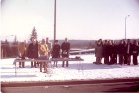James Barrington speaking at Burnaby Centennial '71 New Year's Day Ceremony, 1 Jan 1971 thumbnail