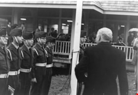 Air cadets  and Governor General Roland Michener at opening of Heritage Village, 19 November 1971 thumbnail