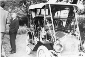 McLaughlin Buick outside of Elworth house, [August 1971] thumbnail