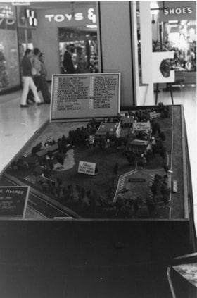 Model of Heritage Village on display, [August 1971] thumbnail
