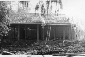 Ice cream parlour and other buildings under construction in Heritage Village, 1971 thumbnail