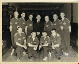 Harry Royale and bowling team, [196-] thumbnail