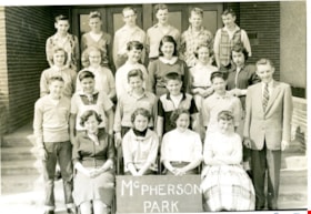 class at McPherson Park Junior High School, [1955-1956] thumbnail