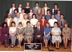 Staff at Sperling Elementary School, [1982-1983] thumbnail