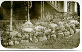 Rock garden at 4108 Trinity Street, [192-] thumbnail