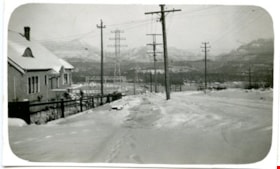 Snow filled street, [192-] thumbnail