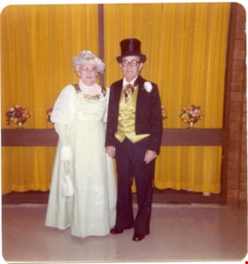 Man and woman in 1890's costumes., 1970-1980 thumbnail
