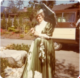 A woman from Confederation Singers in a 1890's costume., 1970-1980 thumbnail