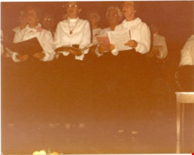 Confederartion Singers on stage singing., 1970-1980 thumbnail