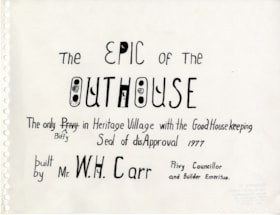 The Epic of the Outhouse, 1977 thumbnail