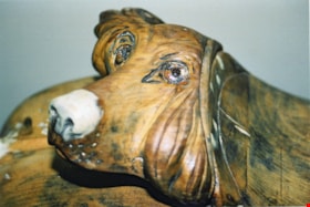 Detail of carousel horse named Betty B ready for paint, [between 1990 and 1992] thumbnail