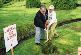 Sod turning ceremony for carousel building, 4 Apr. 1992 thumbnail