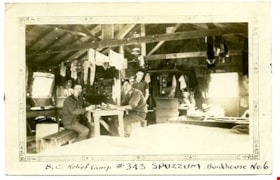 B.C. Relief Camp #343 Spuzzum. Bunkhouse No. 6, [193-] thumbnail