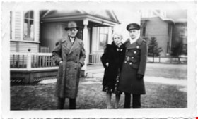 Elmer W. Martin and parents, 1945 thumbnail