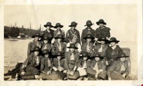 Girl Guides on dock, Jul 1923 thumbnail