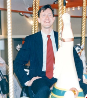 Svend Robinson on the carousel, [between 1989 and 1999] thumbnail