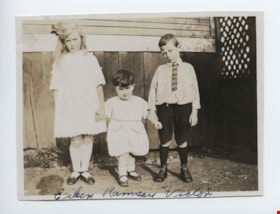 Eileen, baby Ramsay Shankie, and Victor, [1922] (date of original) thumbnail