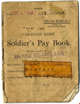 Solider's pay book, [between 1944 and 1945] (date of original) thumbnail