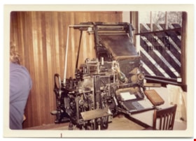 Mergenthaler linotype machine, 19 Nov. 1971 thumbnail