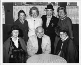 Lorne Greene with Heritage Village volunteers, 4 Mar. 1977 thumbnail