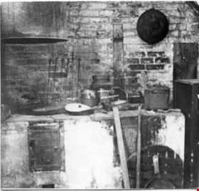 Way Sang Yuen Wat Kee & Co. kitchen with wood brick stove., 1975 thumbnail