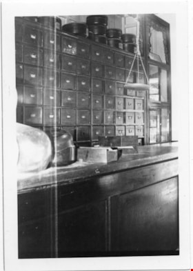 Counter and wooden cabinet with drawers inside Way Sang Yuen Wat Kee & Co., 1975 thumbnail
