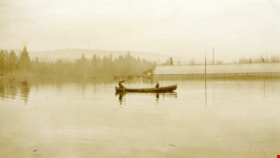 Canoe floating on flooded farm, [1948] thumbnail