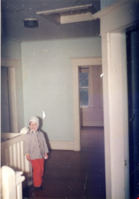 Second floor landing of Mawhinney house, 1962 thumbnail