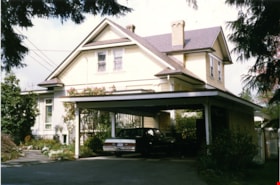 Front of Mawhinney house with carport, [199-] thumbnail
