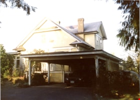 Front of Mawhinney house with carport, [199-] thumbnail