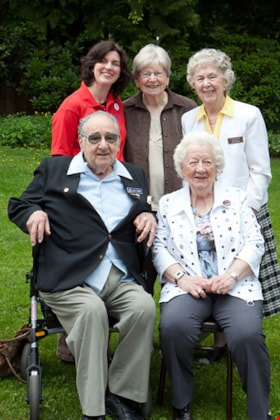 Lisa Codd, Betty Forbes, Barbara Copan, Don Copan and Daphne Carr at Museum 40th anniversary, 11 June 2011 thumbnail