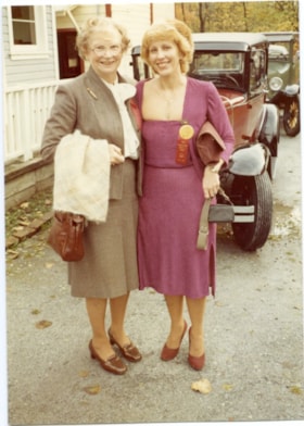 Betty Forbes and Merilynn Darbey at the Heritage Village Museum, Nov. 1, 1981 thumbnail