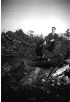 John Wuzinski on Wuzinski property, 1944 thumbnail