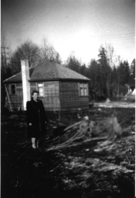 Frances Wuzinski on Wuzinski property, 1944 thumbnail