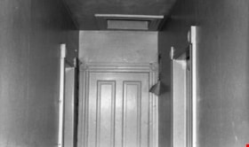 A hallway, south end and attic access, May 12, 1988 thumbnail