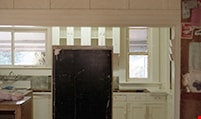 View of kitchen from south door, April 8, 1988 thumbnail