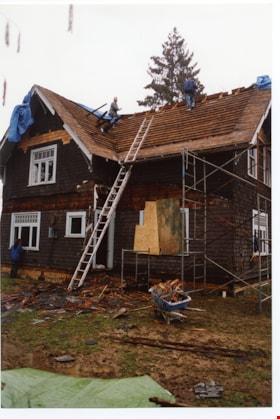 Restoration of roof and shingling, 1994 thumbnail
