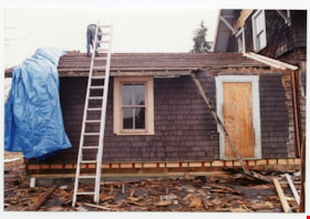 Kitchen roof during restoration, 1994 thumbnail