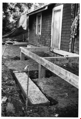 Restoration of porch along kitchen, 1994 thumbnail