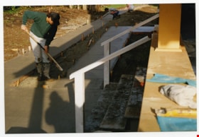 Concrete sidewalk finishing, 1997 thumbnail