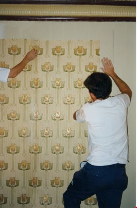Installation of Burnaby wallpaper, 1998 thumbnail