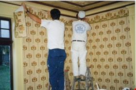 Installation of border wallpaper, 1998 thumbnail