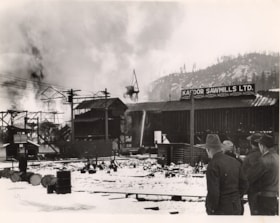 Fire at Kapoor Sawmills Ltd., 14 Jan.1947 (date of original), copied 2004 thumbnail
