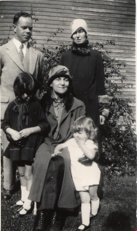 Irwin family with Grandma Taylor, [1930] (date of original), copied 2004 thumbnail