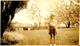 Louise Irwin in front yard, [1934] (date of original), copied 2004 thumbnail