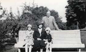 Irwin family in yard, [1934] (date of original), copied 2004 thumbnail