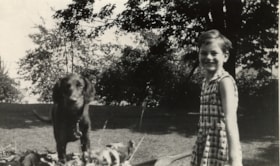 Louise Irwin and Jerry the dog, [1937] (date of original), copied 2004 thumbnail
